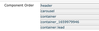 Node Ordering Configuration