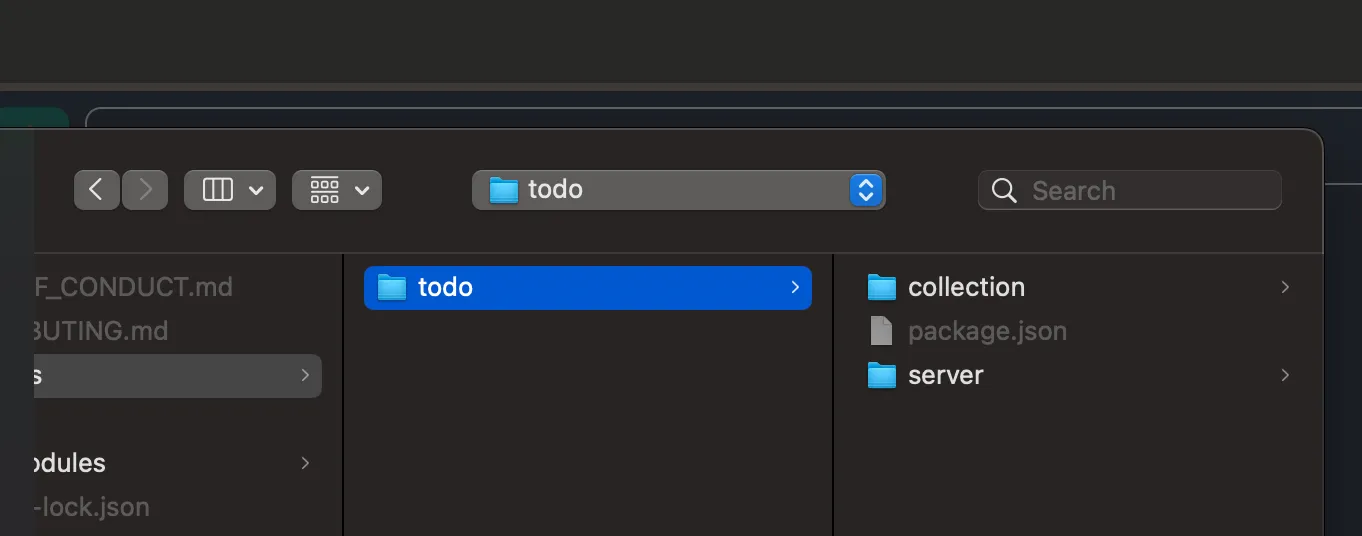 select example/todo